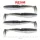 Reiva Zander Power Shad Magic Fish 10cm Umpan Plastik 4db
