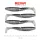 Reiva Zander Power Shad 10cm 7.05gr 4pcs/pack (Silver Glitter) Plastic lure