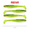 Reiva Zander Power Shad 10cm 7,05gr 4szt/opak. (Zielono-Pomarańczowy Brokat) Przynęta plastikowa