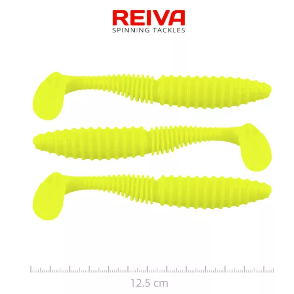 Reiva Zander Power Shad Lemonade 12,5cm Umpan Plastik 3db