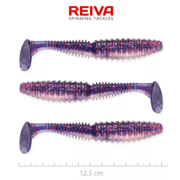 Reiva Zander Power Shad Purple Pearl 12,5cm Przynęta Plastikowa 3szt