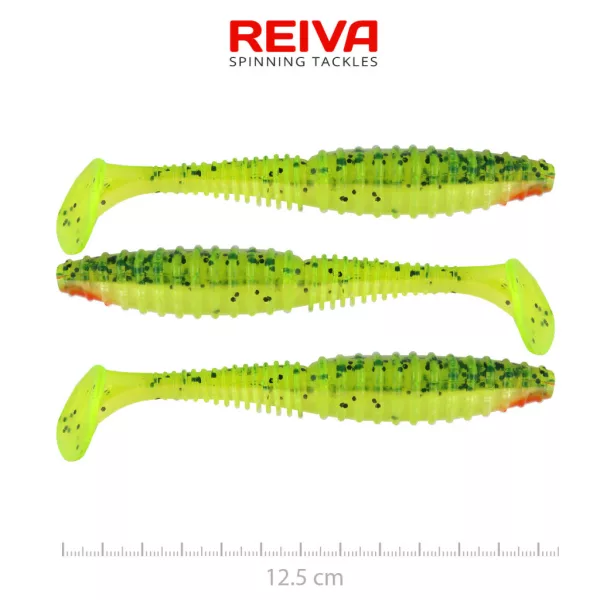 Reiva Zander Power Shad Watermelon 12,5cm Umpan Plastik 3db
