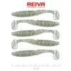 Reiva Zander Power Shad 8cm 3,18gr 5szt/opak. (Srebrny Brokat) Przynęta plastikowa