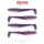 Reiva Zander Power Shad Purple Pearl 8cm Przynęta Plastikowa 4szt