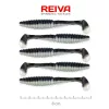 Reiva Zander Power Shad 8cm 3,18gr 5szt/opak. (Czarno-Srebrny) Przynęta plastikowa