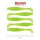 Reiva Zander Power Shad 8cm 3,18gr 5szt/opak. (Fluo Zielony Brokat I.) Przynęta plastikowa