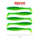 Reiva Zander Power Shad 8cm 3,18gr 5szt/opak. (Zielony Brokat) Przynęta plastikowa