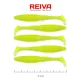 Reiva Zander Power Shad 8cm 3,18gr 5szt/opak. (Fluo Zielony) Przynęta plastikowa