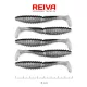 Reiva Zander Power Shad 8cm 3,18gr 5szt/opak. (Srebrny Brokat) Przynęta plastikowa