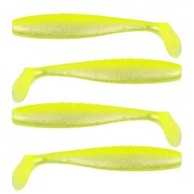   Reiva Flat Minnow Shad 10cm 4szt/opakowanie (Żółto-Srebrny)