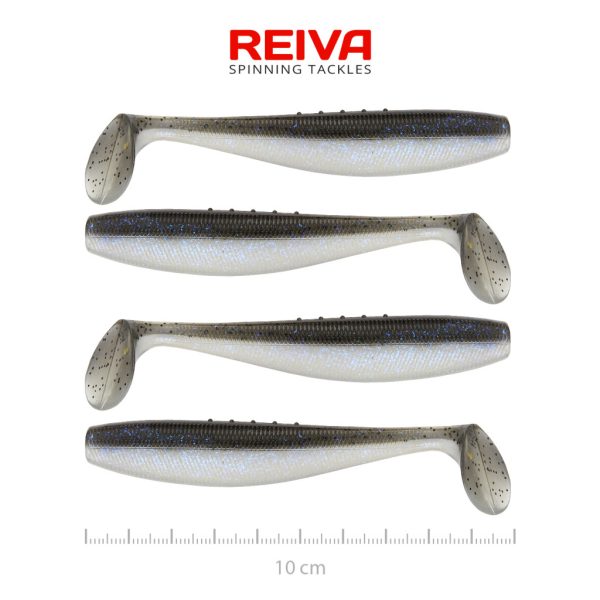 Reiva Flat Minnow Shad 10cm Varázshal Műcsali 4db