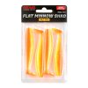 Reiva Flat Minnow Shad 10cm Fényes Narancs Műcsali 4db