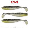 Reiva Flat Minnow shad 12.5cm 3pcs/pack (Black-Silver Glitter) Plastic lure