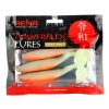 Reiva Flat Minnow shad 12.5cm 3pcs/pack (Black-Silver Glitter) Plastic lure