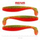 Reiva Flat Minnow shad 12.5cm 3pcs/pack (Green-Orange Glitter) Plastic lure