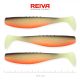 Reiva Flat Minnow shad 12.5cm 3pcs/pack (Black-White-Orange) Plastic lure