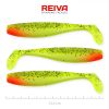 Reiva Flat Minnow shad 12.5cm 3pcs/pack (Green-Red Glitter) Plastic lure
