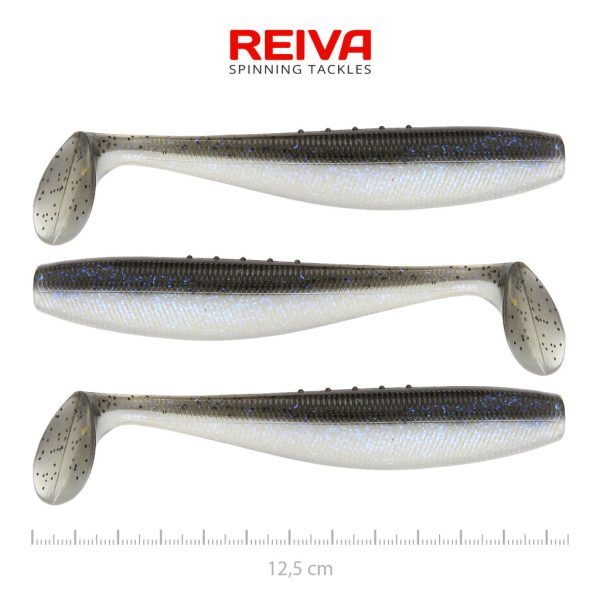Reiva Flat Minnow Shad 12,5cm Varázshal Műcsali 3db