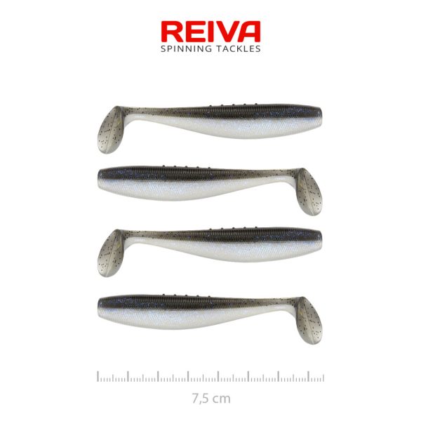 Reiva Flat Minnow Shad 7,5cm Varázshal Műcsali 4db