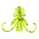 Reiva NYMPH 6cm 12pcs/pack Fluo Green Glitter Plastic lure
