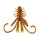Reiva NYMPH 6cm 12pcs/pack Brown Glitter Plastic lure