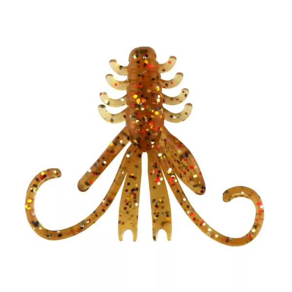 Reiva NYMPH 6cm 12pcs/pack Brown Glitter Plastic lure