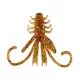 Reiva NYMPH 6cm 12pcs/pack Brown Glitter Plastic lure