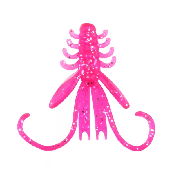 Reiva NYMPH 6cm 12pcs/pack Pink Glitter Plastic lure