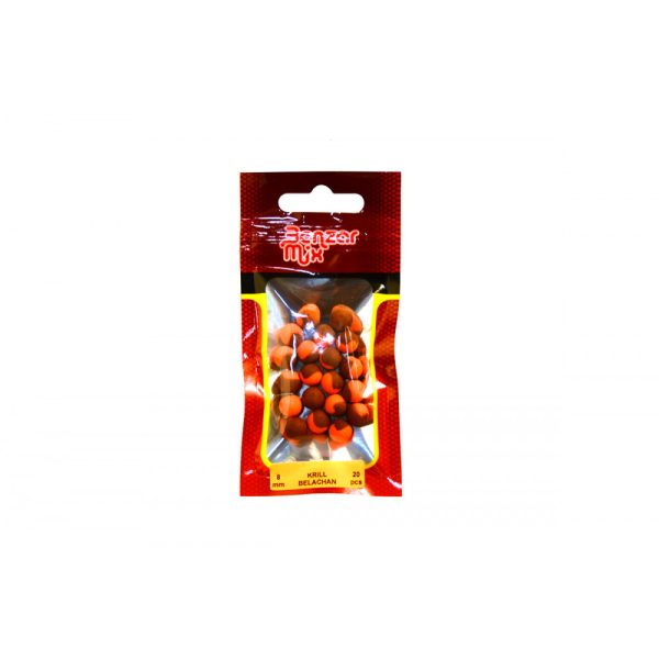 Benzár Mieszanka Błyskawiczna Dwukolorowa Metoda Krill-Belachan 8mm Pop Up 20szt.