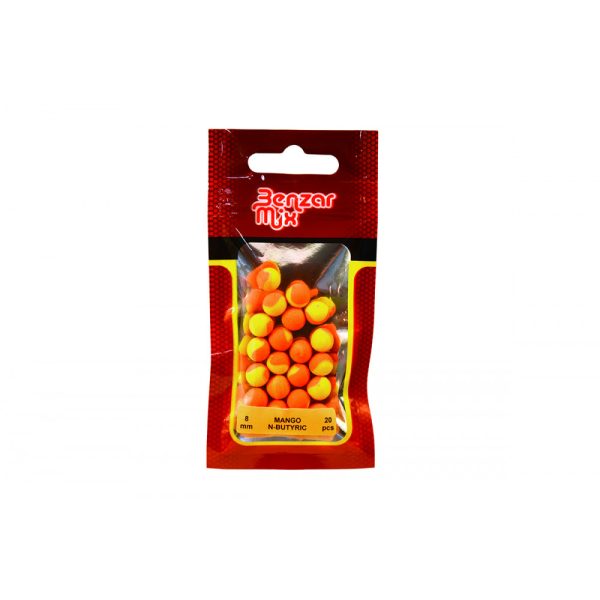 Benzár Mix Natychmiastowa Metoda Dwukolorowa Mango-Kwas Masłowy 8mm Pop Up 20szt