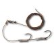 Climax Cult Catfish Rig Worm/Gudgeon 180cm 80kg 5/0 5/0 Zestaw Sumowy