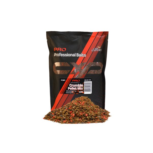 Carp ExpertPro Crumble Pellet Mix Truskawka-Ośmiornica 800gr