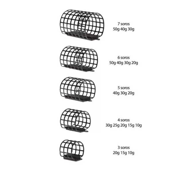 Serie Walter SW TUNEL FEEDER 6-rzędowy Kosz boczny 50gr - Kosz tunelowy