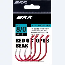   BKK RED OCTOPUS BEAK HACZYK SUMOWY 6/0# 5 SZT/OPAKOWANIE - Haczyk sumowy - Haczyk z zadziorem, Haczyk z oczkiem