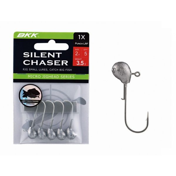 BKK Silent Chaser Microjig - Punch LRF 6#, 1.4g, 5 szt./opakowanie Główka jigowa