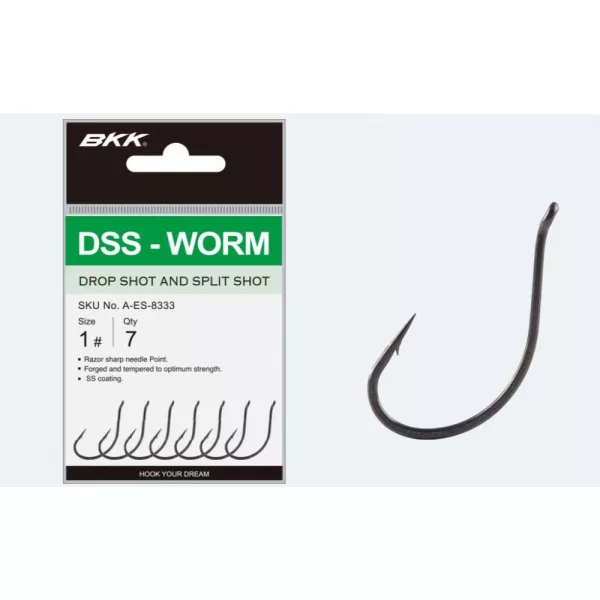 BKK DSS-WORM #4, 7 sztuk/opakowanie Hak Dropshot