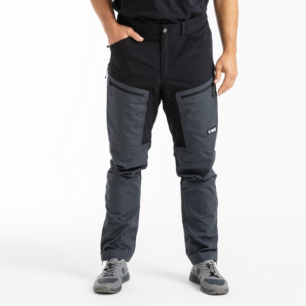 Adventer & Fishing Impregnated Trousers Dark Shadow And Black Spodnie L