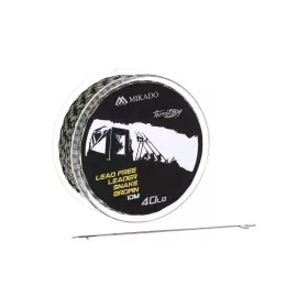 Mikado Bezołowiowy Leadcore 10m 40lbs Pleciony przypon