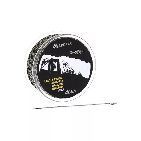 Mikado Bezołowiowy Leadcore 10m 40lbs Pleciony przypon