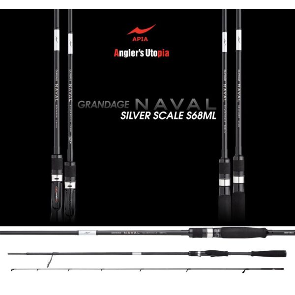 Apia Grandage Naval Silver Scale S68ML 2,03m 3-25gr 2 Részes Pergető Bot