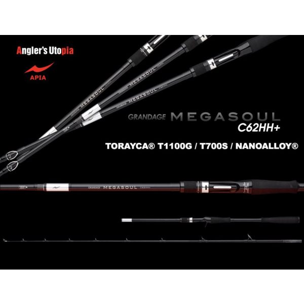 Apia Grandage Naval Megasoul 62HH+ Cast 1,88m Max 300gr 2 Részes Pergető Bot