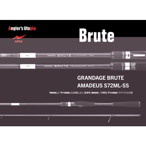 Apia Grandage Brute Amadeus S72ML-SS 2,18m 3-14gr 2 Részes Pergető Bot