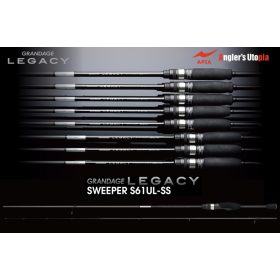   Apia Grandage Legacy Sweeper S61UL-SS 1,85m 0,2-4gr 2 Részes Pergető Bot
