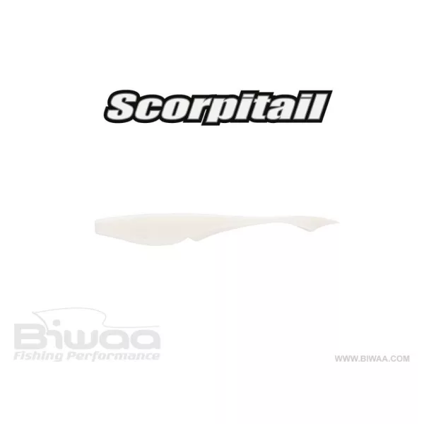 Biwaa Scorpitail 10cm 08 Pearl White Guma 8szt.