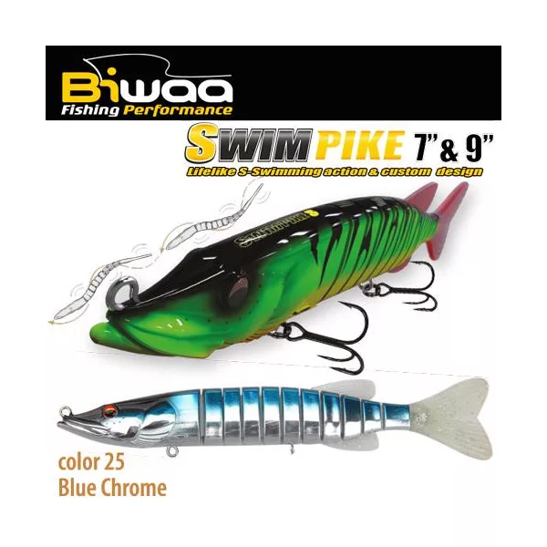 Biwaa Swimpike SS 18cm 26gr 25 Blue Chrome Wobbler 1szt.