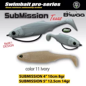 Biwaa Submission 10cm 11 Ivory Guma 4szt