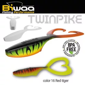 Biwaa Twinpike 15cm 24gr 16 Red Tiger Guma 3szt