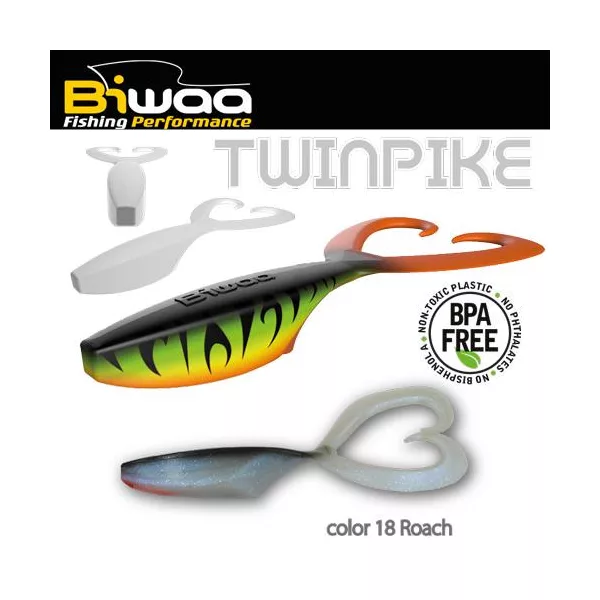 Biwaa Twinpike 15cm 24gr 18 Płoć Guma wędkarska 3 szt.