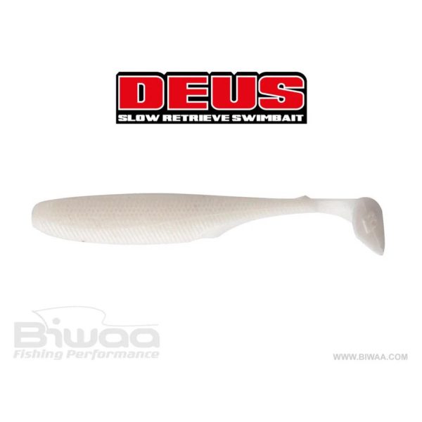 Biwaa Deus 10cm 008 Pearl White Gumowa przynęta 7szt