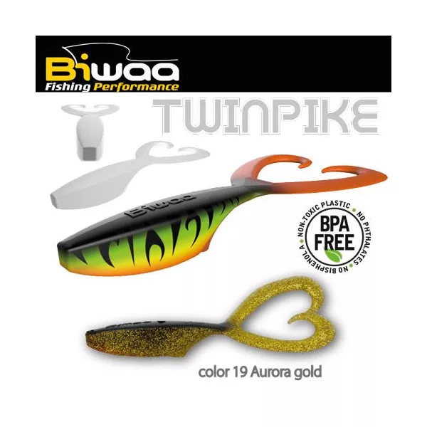 Biwaa Twinpike 15cm 24gr 19 Aurora Gold Gumowa Przynęta 3szt